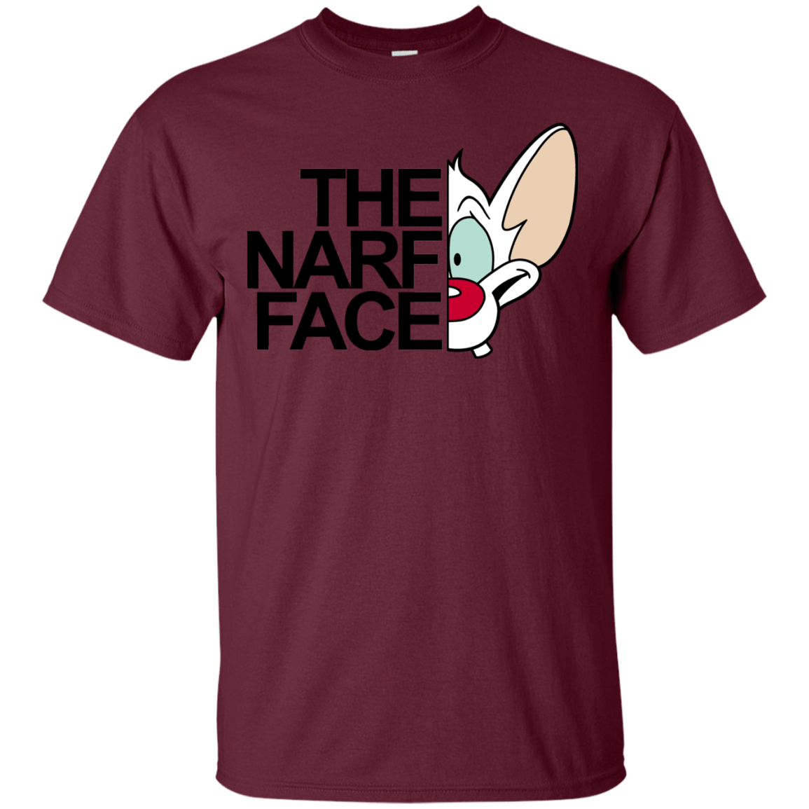 T-Shirts Maroon / S The Narf Face T-Shirt