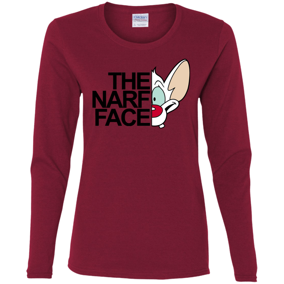 T-Shirts Cardinal / S The Narf Face Women's Long Sleeve T-Shirt