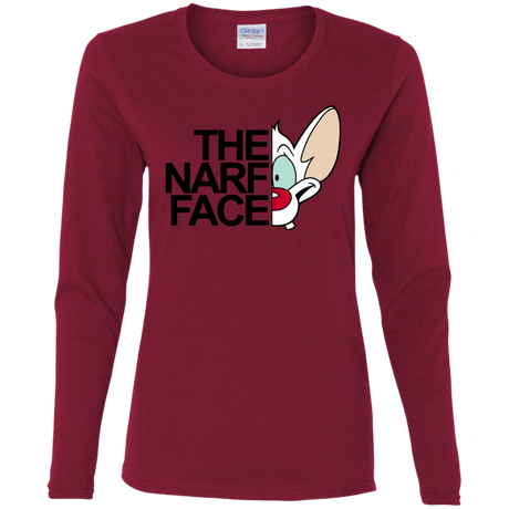 T-Shirts Cardinal / S The Narf Face Women's Long Sleeve T-Shirt