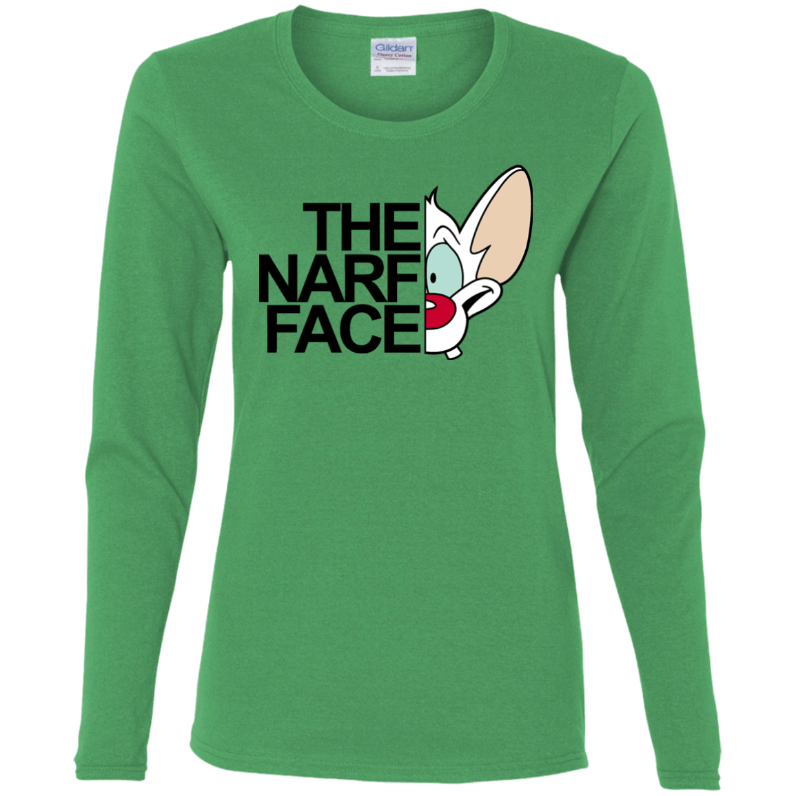 T-Shirts Irish Green / S The Narf Face Women's Long Sleeve T-Shirt