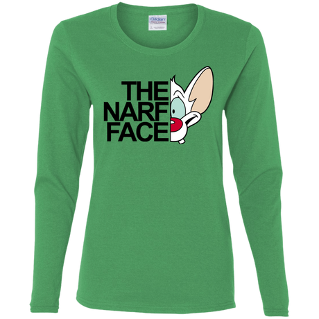 T-Shirts Irish Green / S The Narf Face Women's Long Sleeve T-Shirt