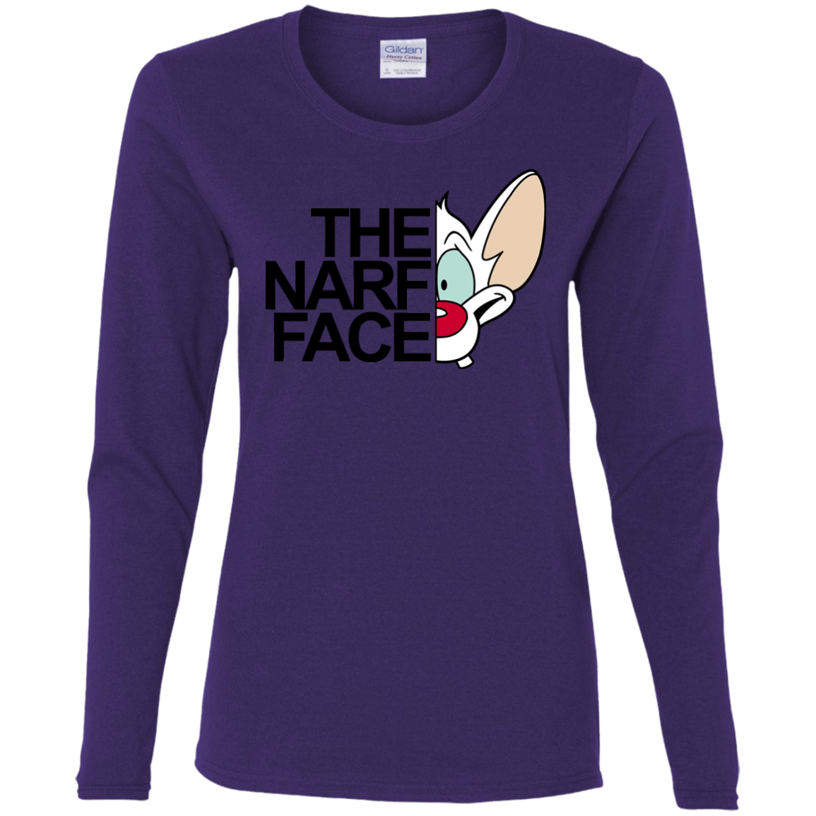 T-Shirts Purple / S The Narf Face Women's Long Sleeve T-Shirt
