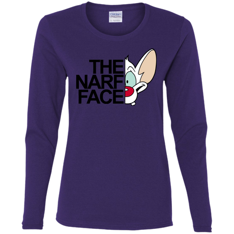 T-Shirts Purple / S The Narf Face Women's Long Sleeve T-Shirt