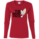 T-Shirts Red / S The Narf Face Women's Long Sleeve T-Shirt