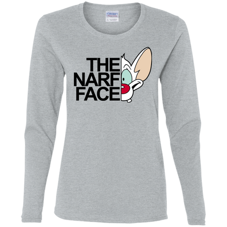 T-Shirts Sport Grey / S The Narf Face Women's Long Sleeve T-Shirt