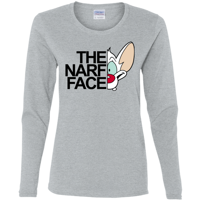 T-Shirts Sport Grey / S The Narf Face Women's Long Sleeve T-Shirt