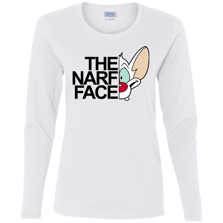 T-Shirts White / S The Narf Face Women's Long Sleeve T-Shirt