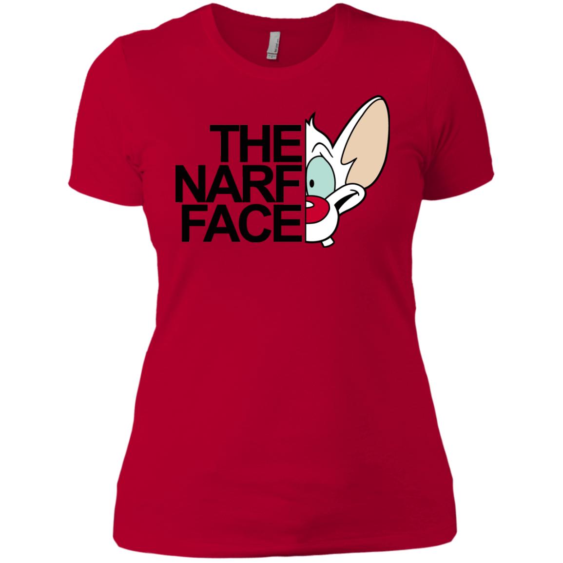 T-Shirts Red / X-Small The Narf Face Women's Premium T-Shirt