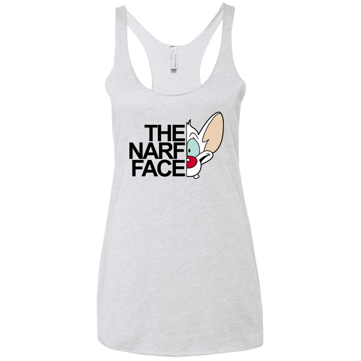 The Narf Face Women's Triblend Racerback Tank