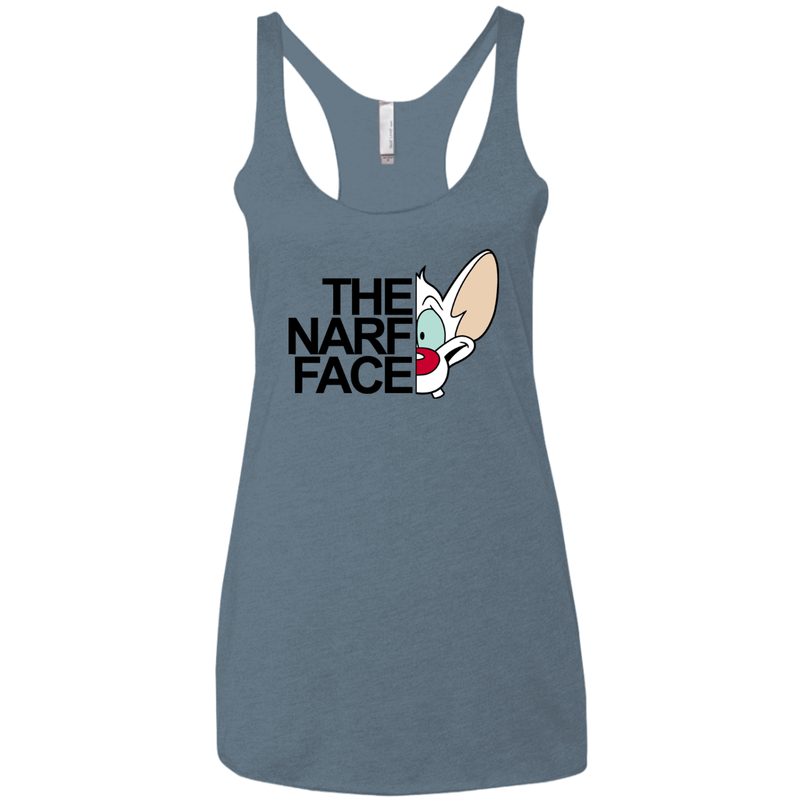 The Narf Face Women's Triblend Racerback Tank