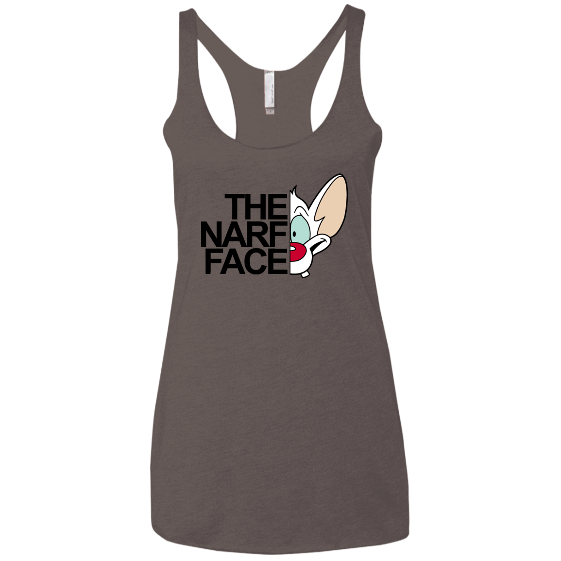 The Narf Face Women's Triblend Racerback Tank