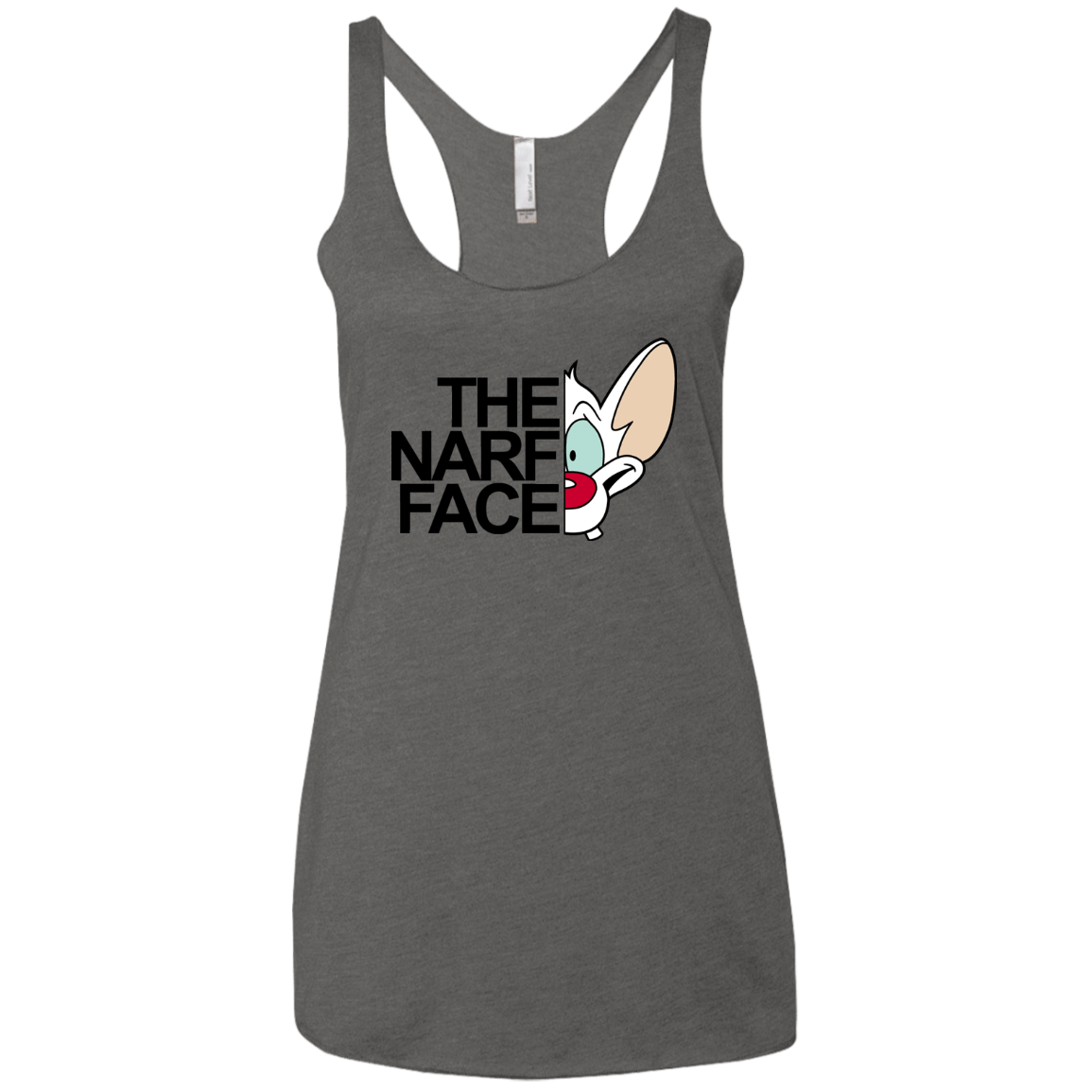 The Narf Face Women's Triblend Racerback Tank