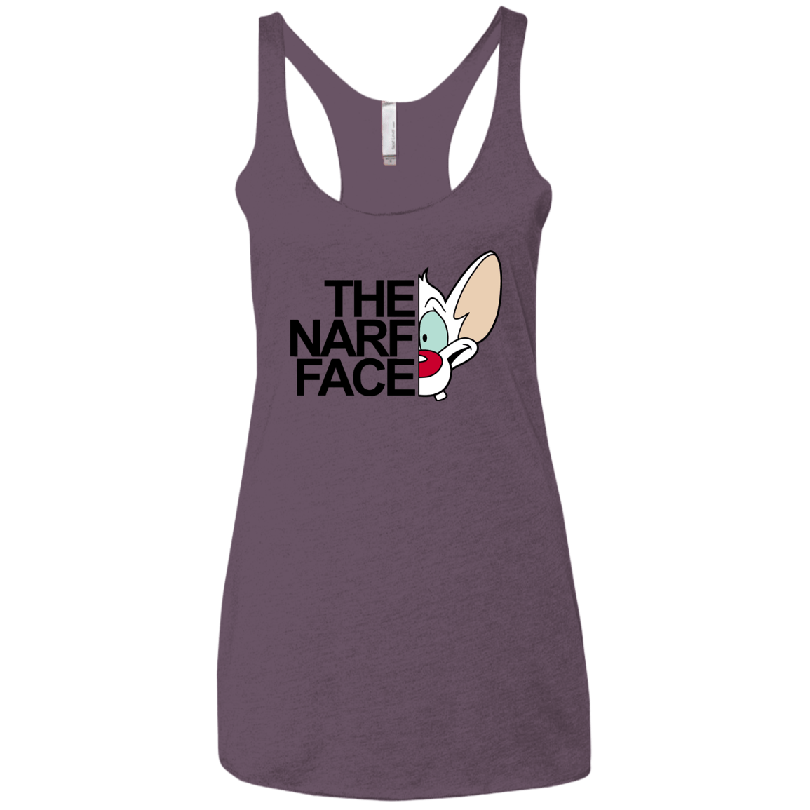 The Narf Face Women's Triblend Racerback Tank