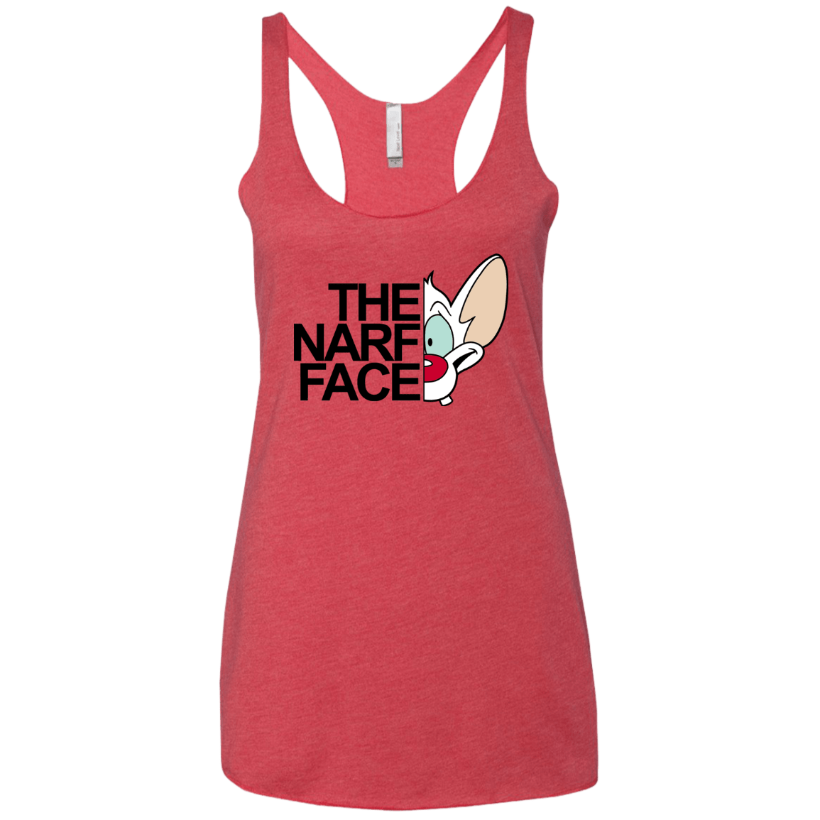 The Narf Face Women's Triblend Racerback Tank