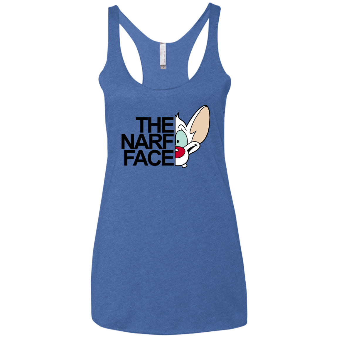 The Narf Face Women's Triblend Racerback Tank