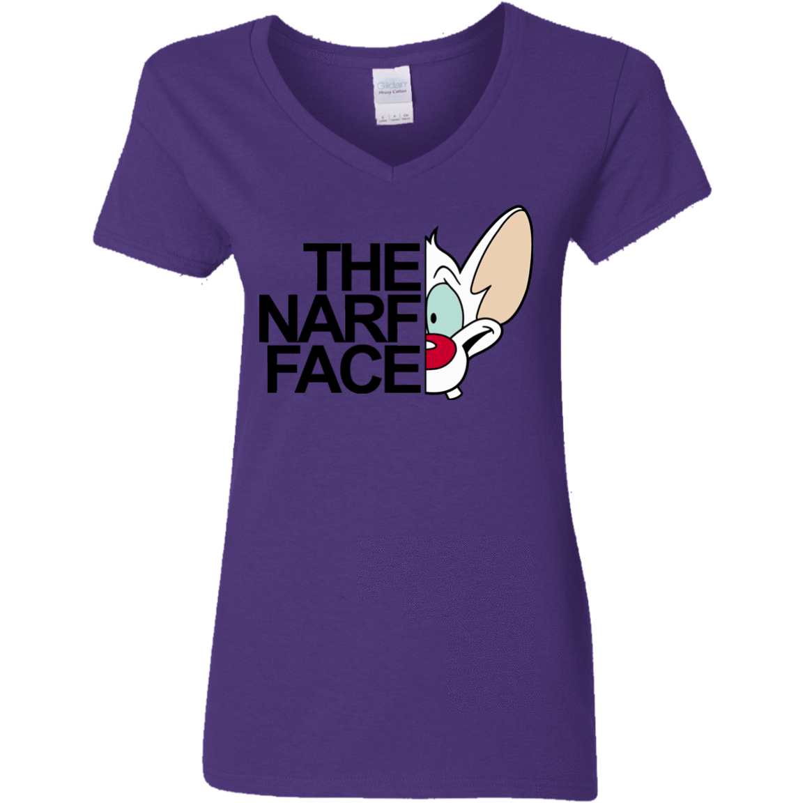 T-Shirts Purple / S The Narf Face Women's V-Neck T-Shirt