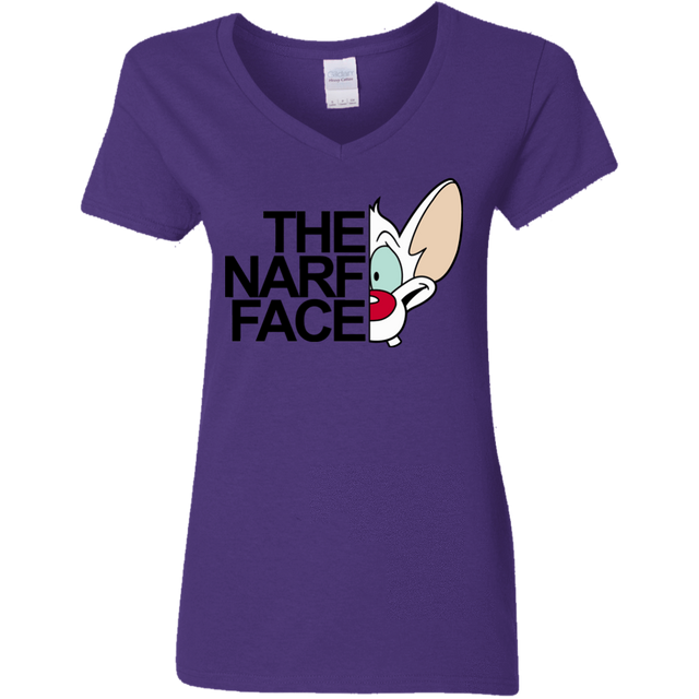 T-Shirts Purple / S The Narf Face Women's V-Neck T-Shirt