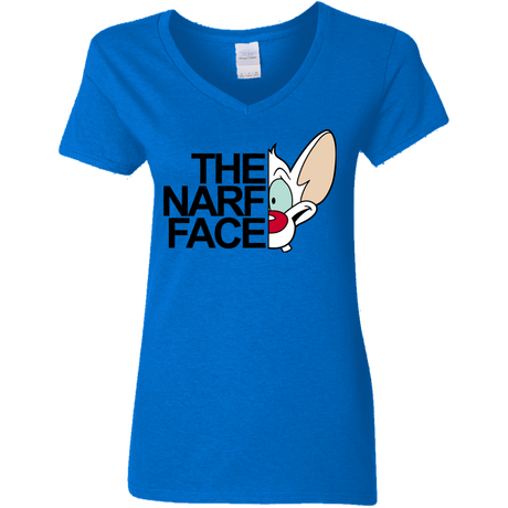 T-Shirts Royal / S The Narf Face Women's V-Neck T-Shirt