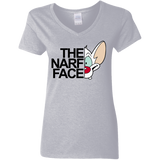 T-Shirts Sport Grey / S The Narf Face Women's V-Neck T-Shirt