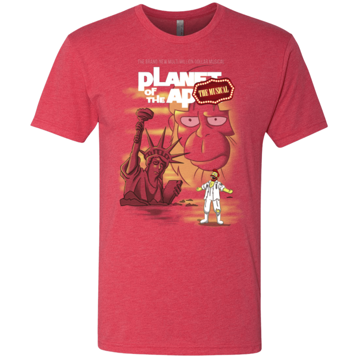 T-Shirts Vintage Red / Small The new multimillion dollar musical Men's Triblend T-Shirt