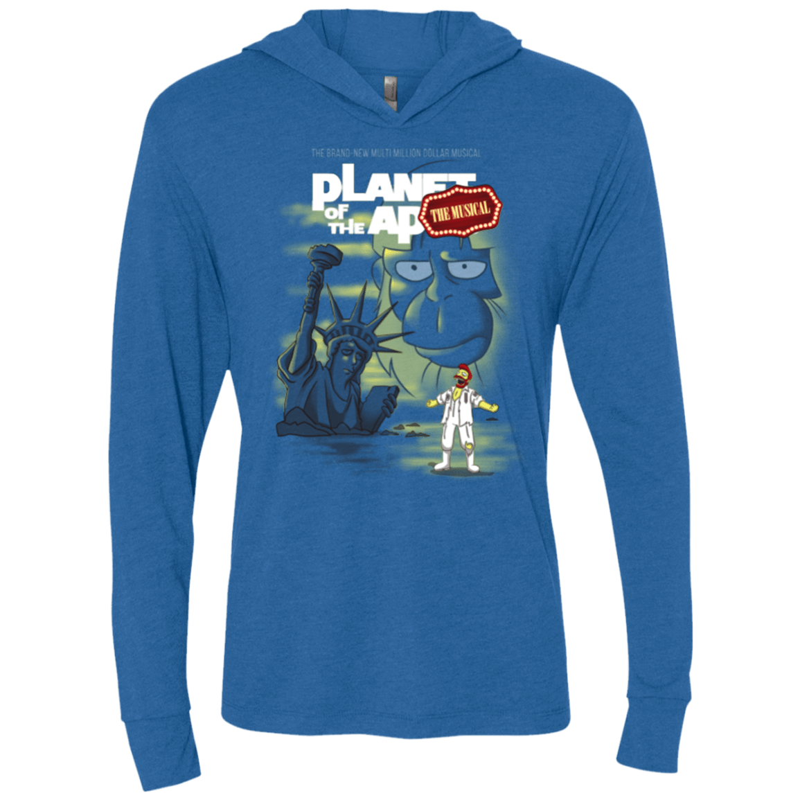 T-Shirts Vintage Royal / X-Small The new multimillion dollar musical Triblend Long Sleeve Hoodie Tee