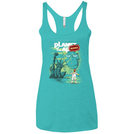 T-Shirts Tahiti Blue / X-Small The new multimillion dollar musical Women's Triblend Racerback Tank