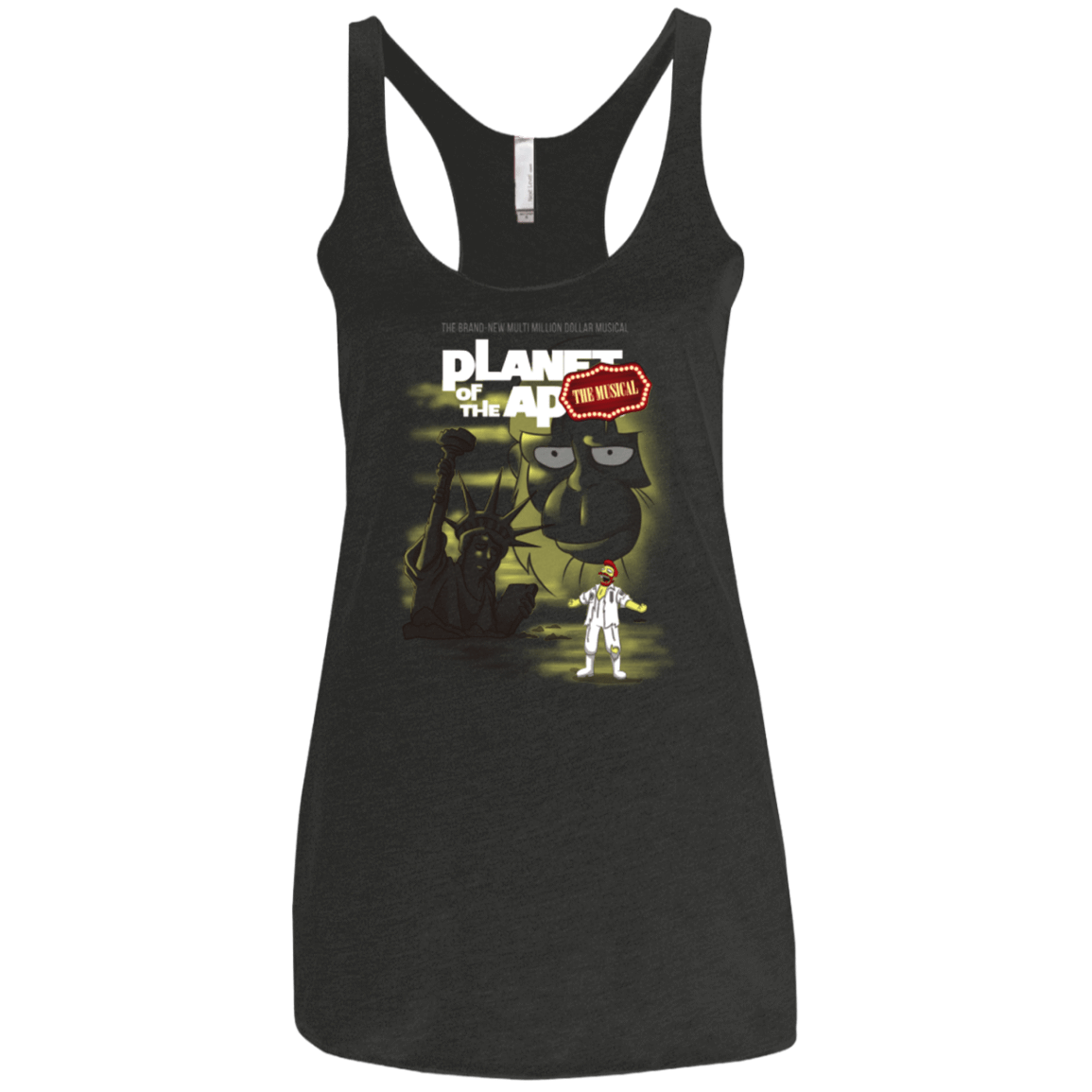 T-Shirts Vintage Black / X-Small The new multimillion dollar musical Women's Triblend Racerback Tank