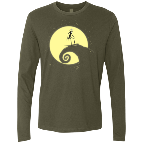 T-Shirts Military Green / S The Night Before Surfing Men's Premium Long Sleeve