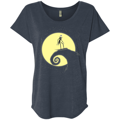 T-Shirts Vintage Navy / X-Small The Night Before Surfing Triblend Dolman Sleeve