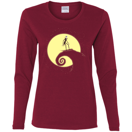 T-Shirts Cardinal / S The Night Before Surfing Women's Long Sleeve T-Shirt