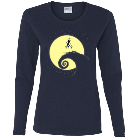 T-Shirts Navy / S The Night Before Surfing Women's Long Sleeve T-Shirt