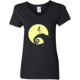 T-Shirts Black / S The Night Before Surfing Women's V-Neck T-Shirt