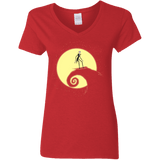 T-Shirts Red / S The Night Before Surfing Women's V-Neck T-Shirt