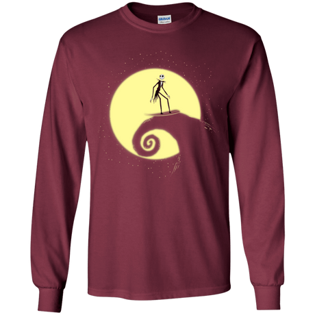 T-Shirts Maroon / YS The Night Before Surfing Youth Long Sleeve T-Shirt