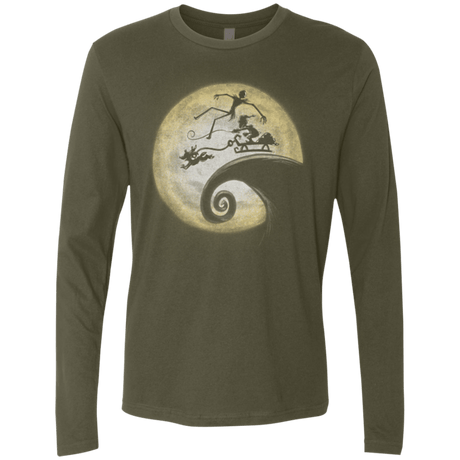 T-Shirts Military Green / Small The Nightmare Before Grinchmas Men's Premium Long Sleeve