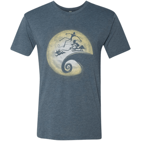 T-Shirts Indigo / Small The Nightmare Before Grinchmas Men's Triblend T-Shirt