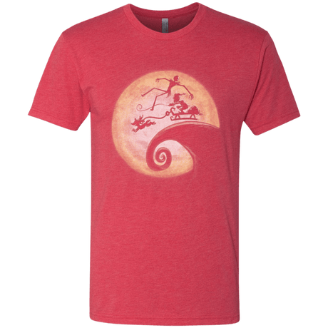 T-Shirts Vintage Red / Small The Nightmare Before Grinchmas Men's Triblend T-Shirt
