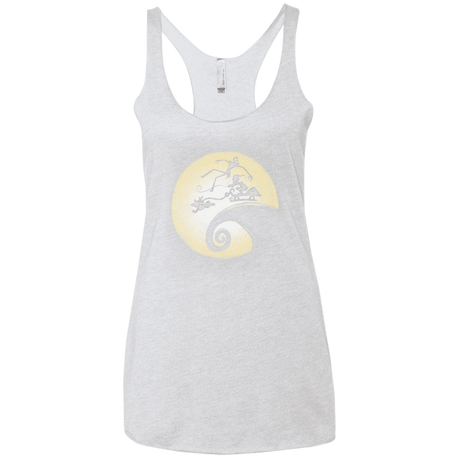 T-Shirts Heather White / X-Small The Nightmare Before Grinchmas Women's Triblend Racerback Tank