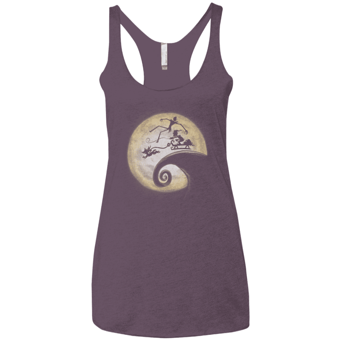 T-Shirts Vintage Purple / X-Small The Nightmare Before Grinchmas Women's Triblend Racerback Tank