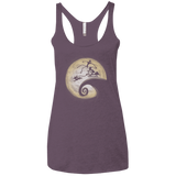 T-Shirts Vintage Purple / X-Small The Nightmare Before Grinchmas Women's Triblend Racerback Tank
