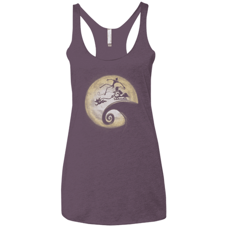 T-Shirts Vintage Purple / X-Small The Nightmare Before Grinchmas Women's Triblend Racerback Tank