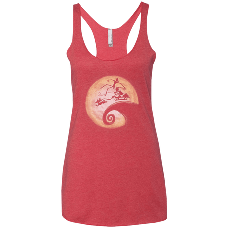 T-Shirts Vintage Red / X-Small The Nightmare Before Grinchmas Women's Triblend Racerback Tank
