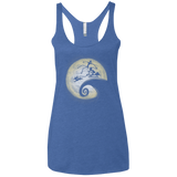 T-Shirts Vintage Royal / X-Small The Nightmare Before Grinchmas Women's Triblend Racerback Tank