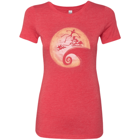 T-Shirts Vintage Red / Small The Nightmare Before Grinchmas Women's Triblend T-Shirt
