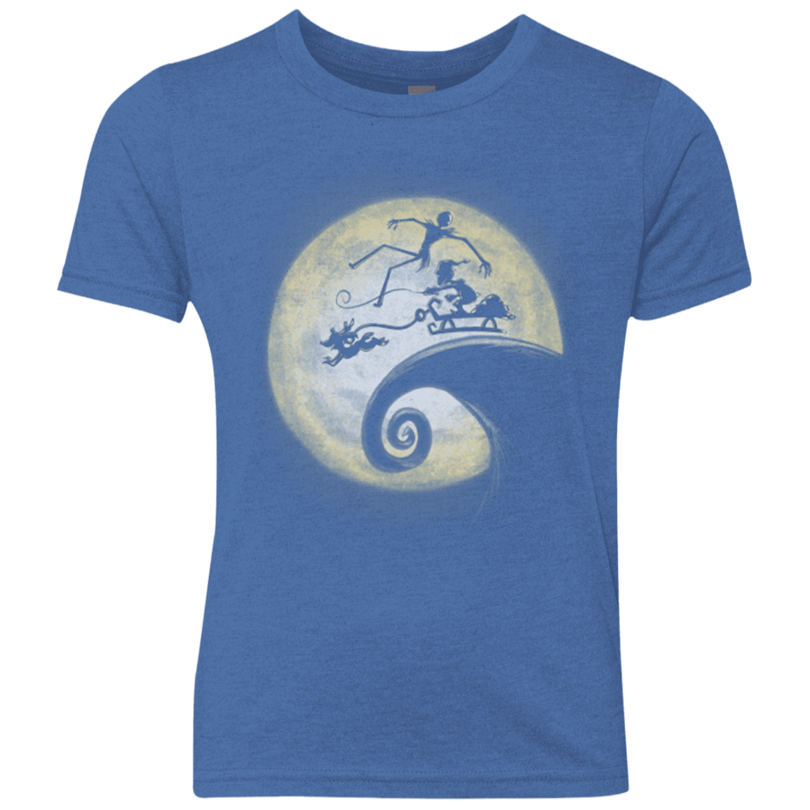 T-Shirts Vintage Royal / YXS The Nightmare Before Grinchmas Youth Triblend T-Shirt