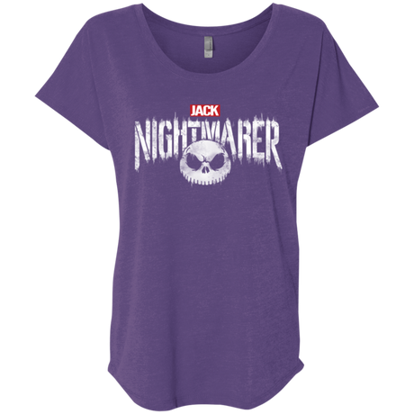 T-Shirts Purple Rush / X-Small The Nightmarer Triblend Dolman Sleeve