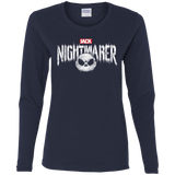 T-Shirts Navy / S The Nightmarer Women's Long Sleeve T-Shirt