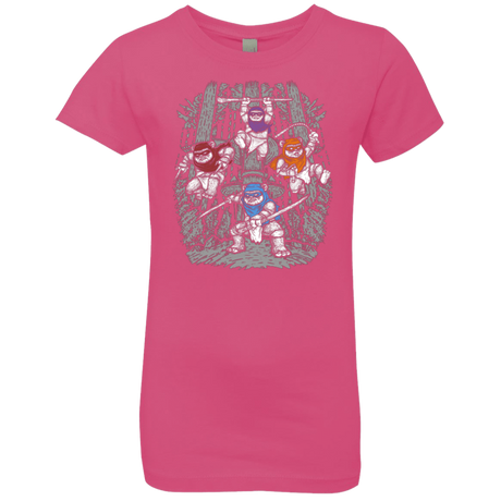 T-Shirts Hot Pink / YXS The Ninja Savages Girls Premium T-Shirt