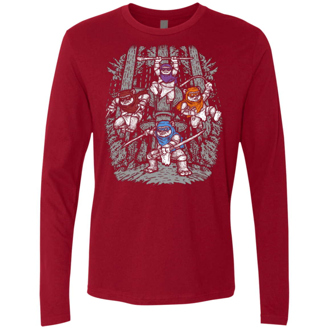 T-Shirts Cardinal / Small The Ninja Savages Men's Premium Long Sleeve