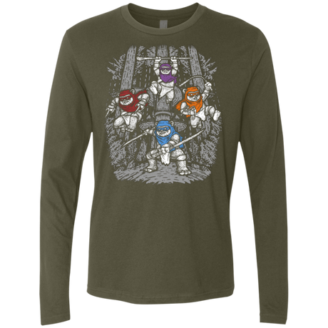 T-Shirts Military Green / Small The Ninja Savages Men's Premium Long Sleeve